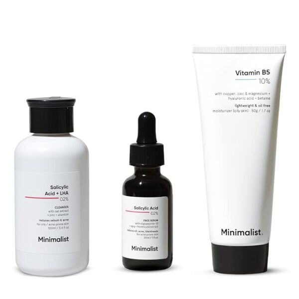 Minimalist Anti-Acne Kit, Skincare Routine Kit for Unisex