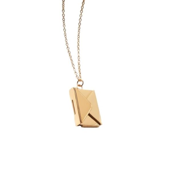 SALTY Anti Tarnish Love Letter Pendant Necklace for Women